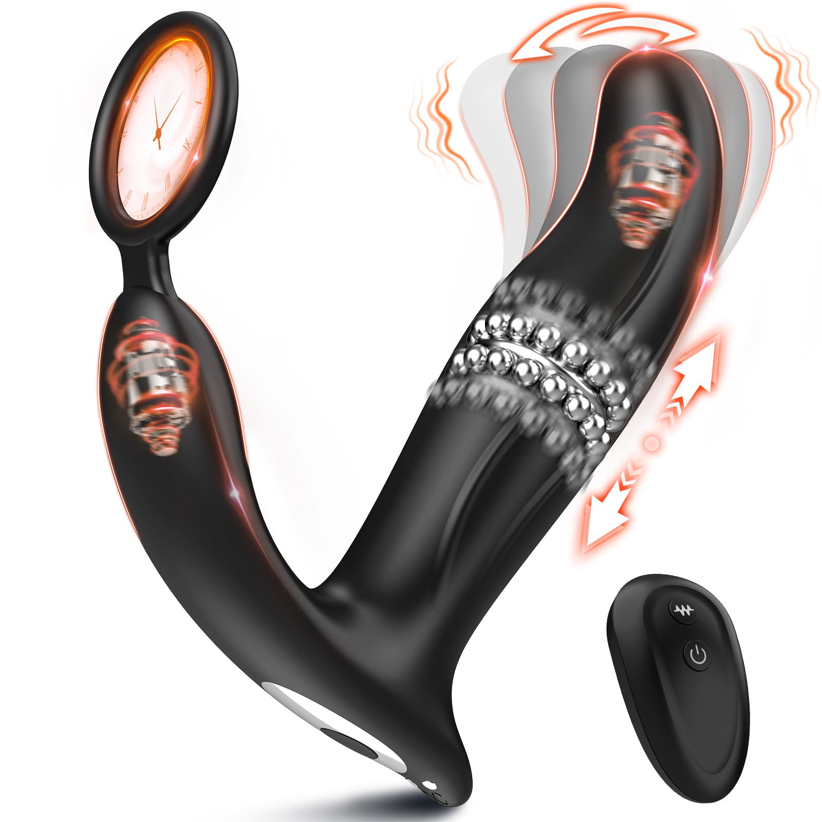 5 in 1 Thrusting & Vibrating Anal Vibrator