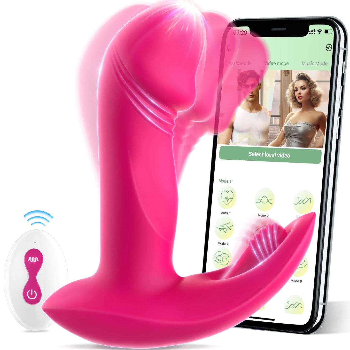 APP Control 3 in 1 Strong Stimulation Vibrator