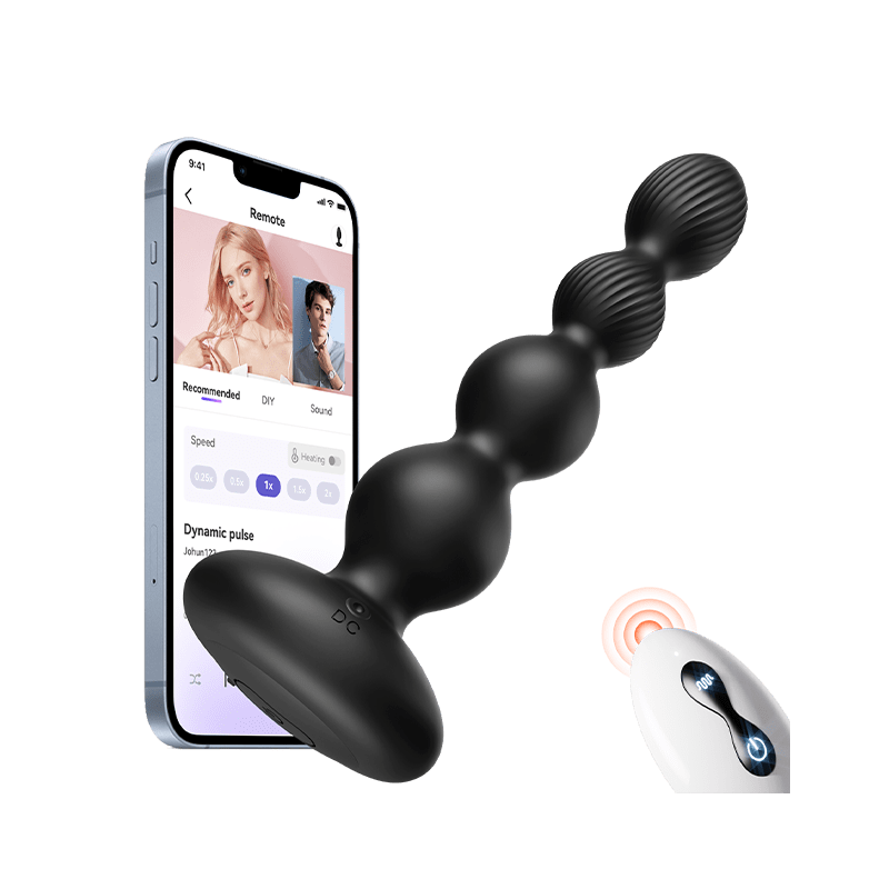 SAURON APP Control Vibrating and Rotating Anal Male Toy Vibrator