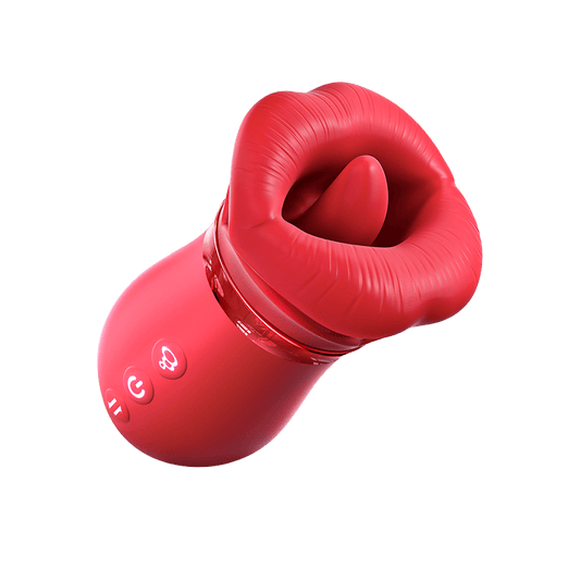 LIPS|4 in 1 Kiss Tongue Licking Multi Stimulations Mouth Vibrator Toy