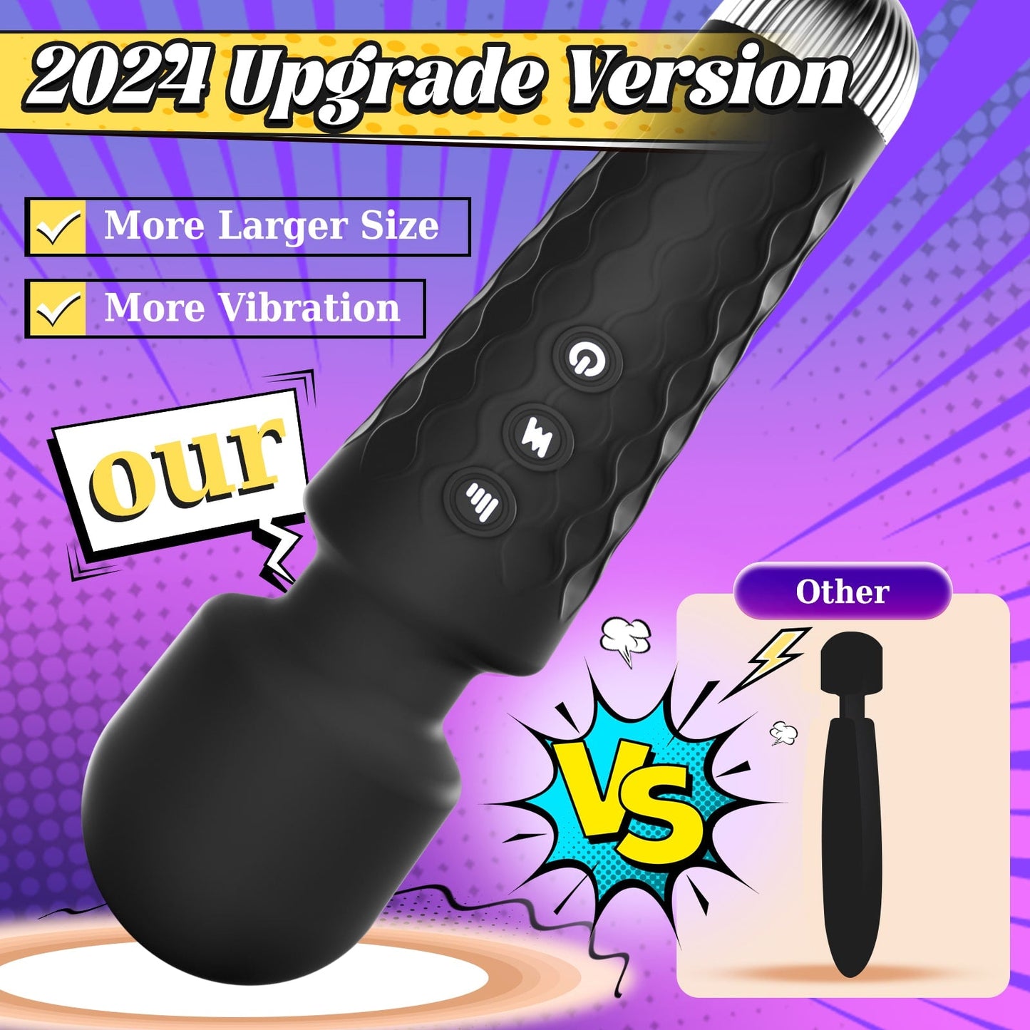 LOLITREE| Multi Stimulation 10 Powerful Vibrating Wand Massager