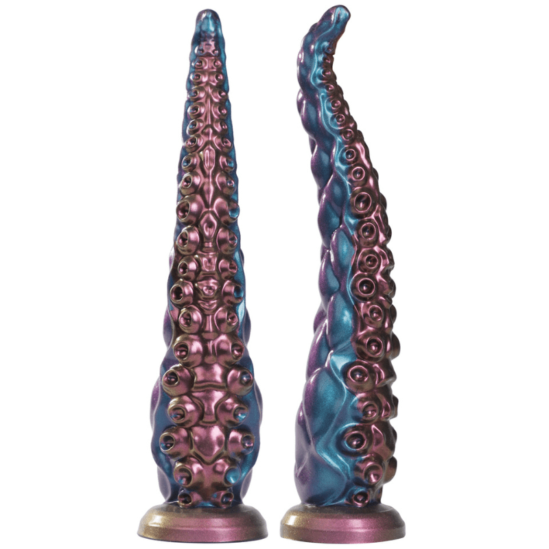 12.9inch Silicone Luminous Tentagle Multiple Stimualtion Dildo with Suction Cup