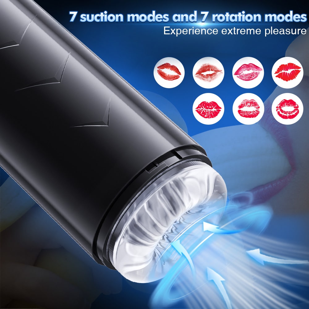 Automatic Powerful Suction and Rotation Fully Waterproof Masturbation Cup