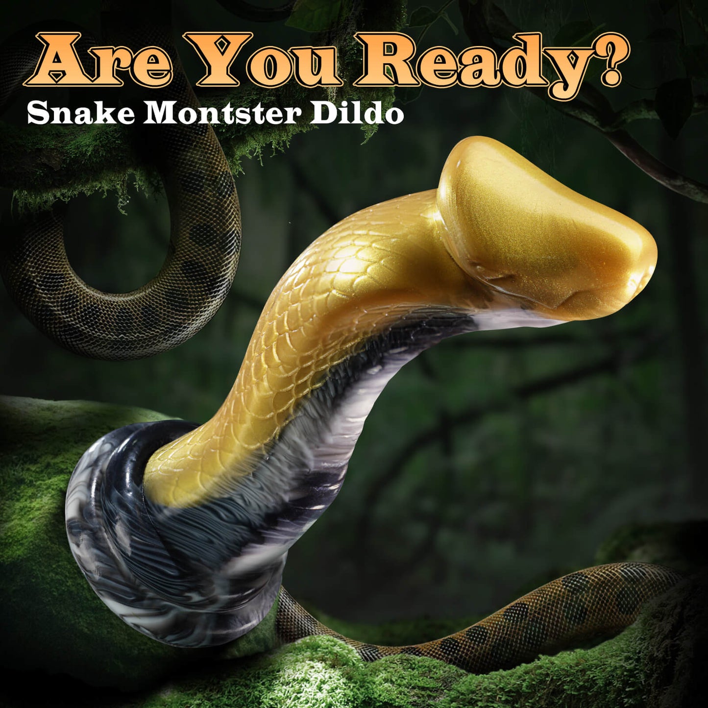 COBRA| Snake Shaped huge Monster Dildo with Suction Cup