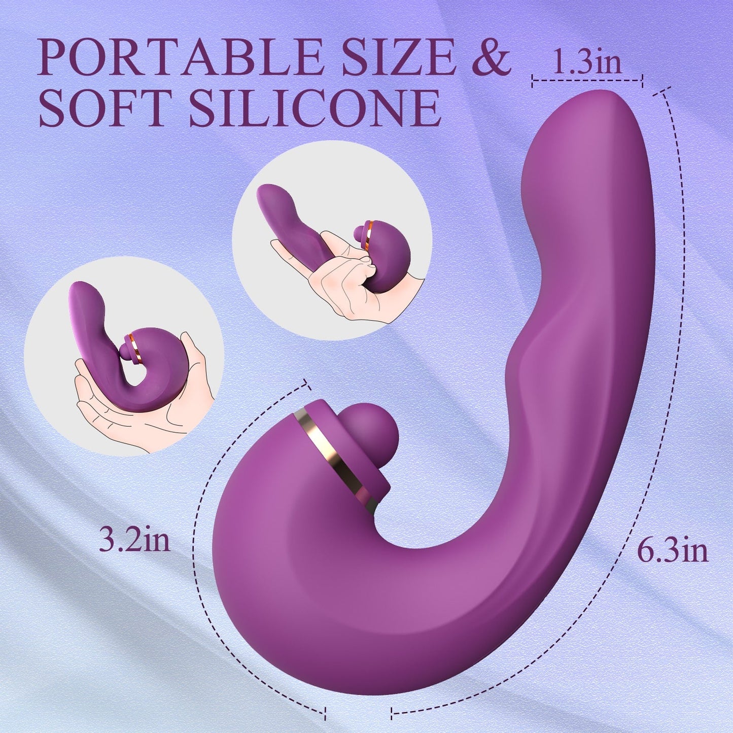 Vortex p |3 in 1 App Control Clitoral Tapping & Vibrating G-Spot Stimulator Toy