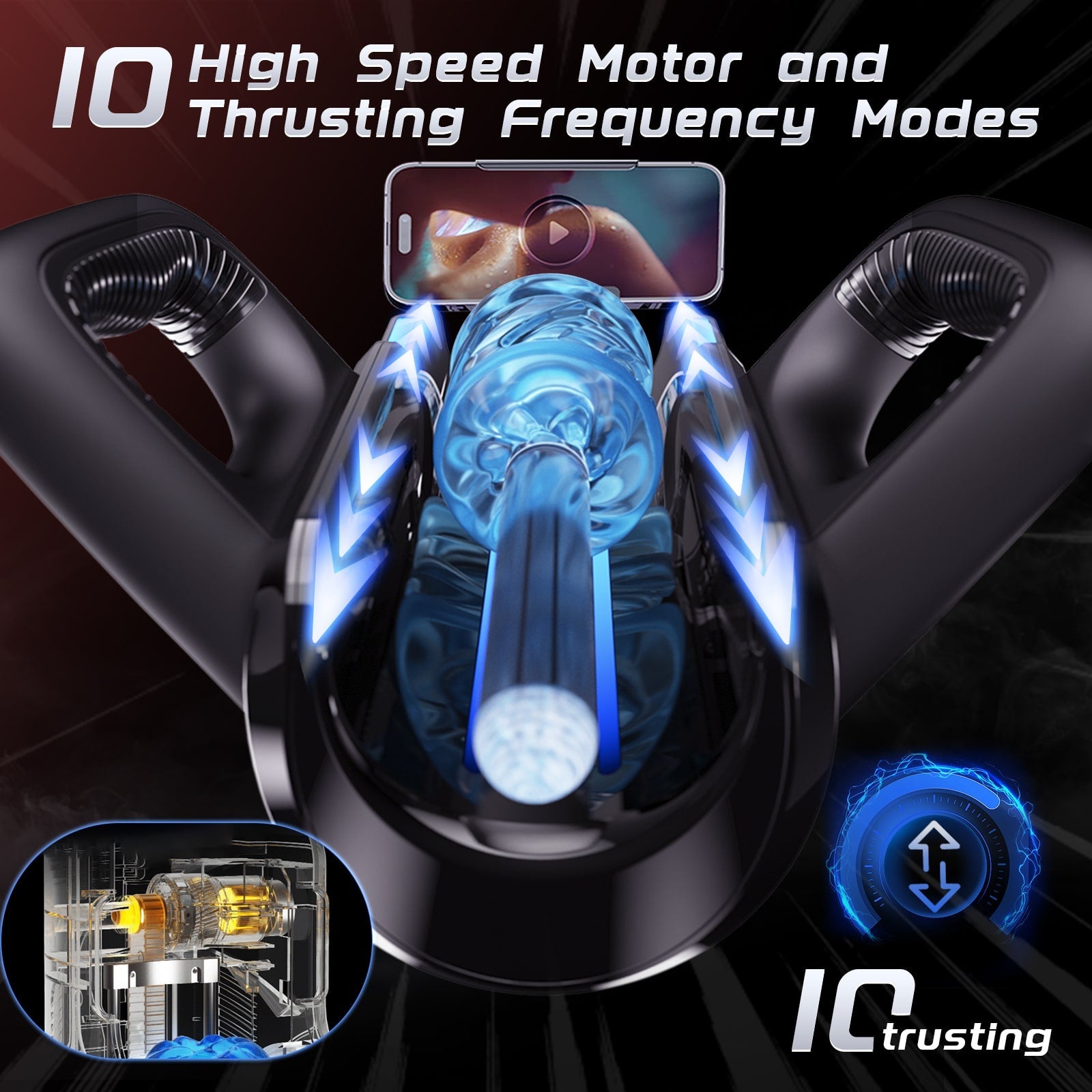 Upgraded 12cm Ultra-Long Telescopic Male Masturbation Cup