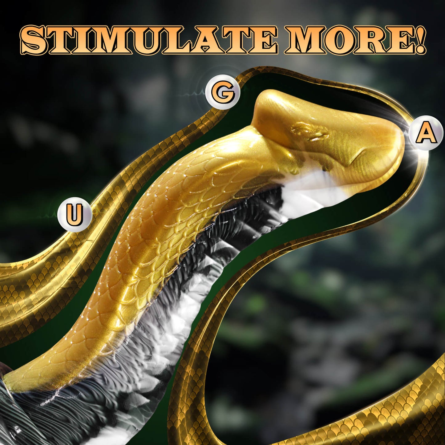 COBRA| Snake Shaped huge Monster Dildo with Suction Cup