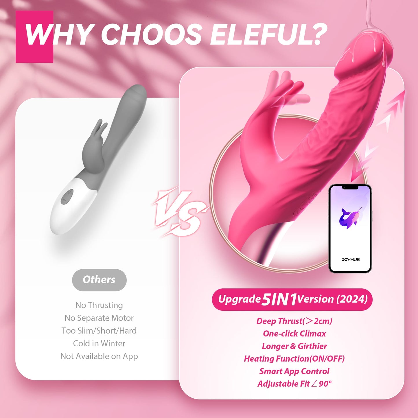 App Control Realistic Dildo Rabbit Vibrator