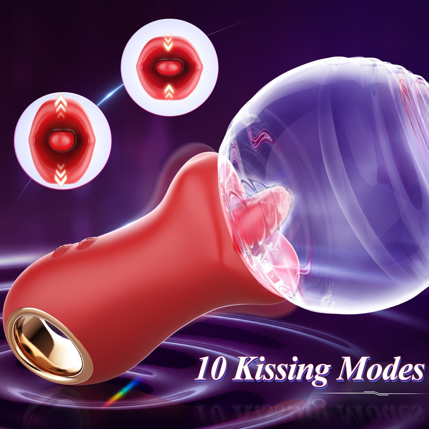 ABBY 3 in 1 Kissing and Licking Female Vibrator