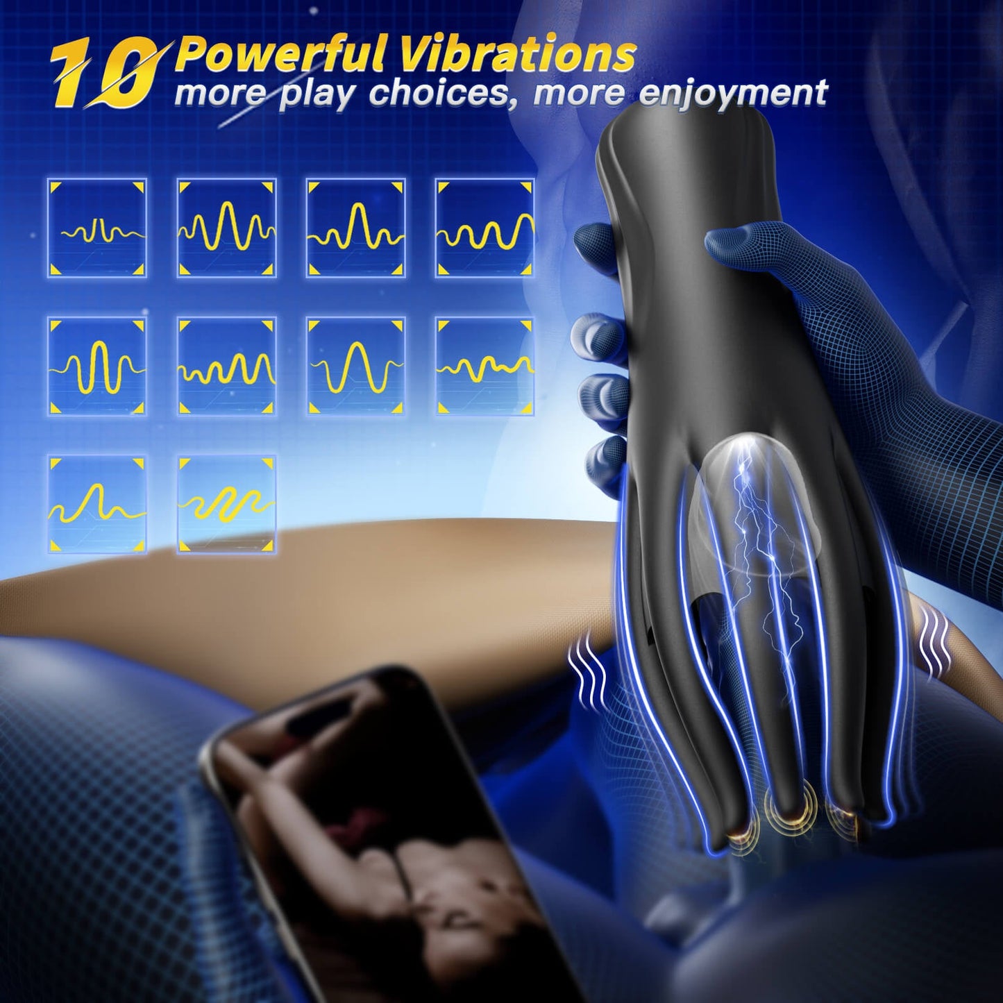 TALONS 2 in 1 Male Vibrating Penis Trainer Sex Toy