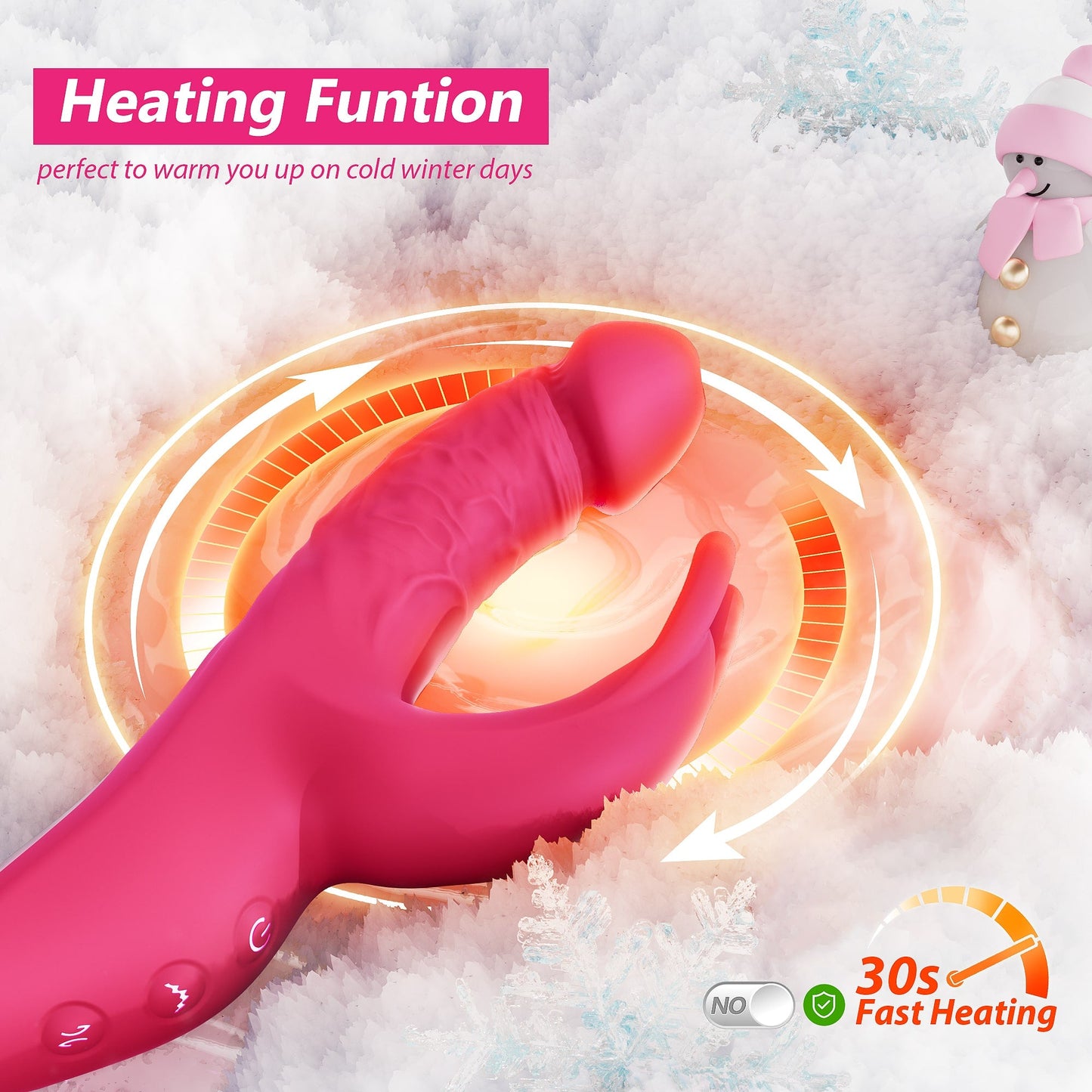 App Control Realistic Dildo Rabbit Vibrator