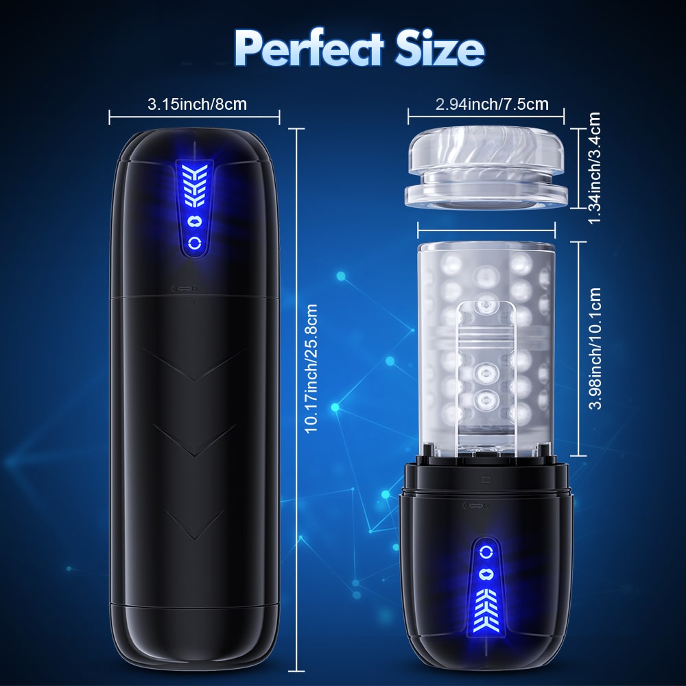 Automatic Powerful Suction and Rotation Fully Waterproof Masturbation Cup