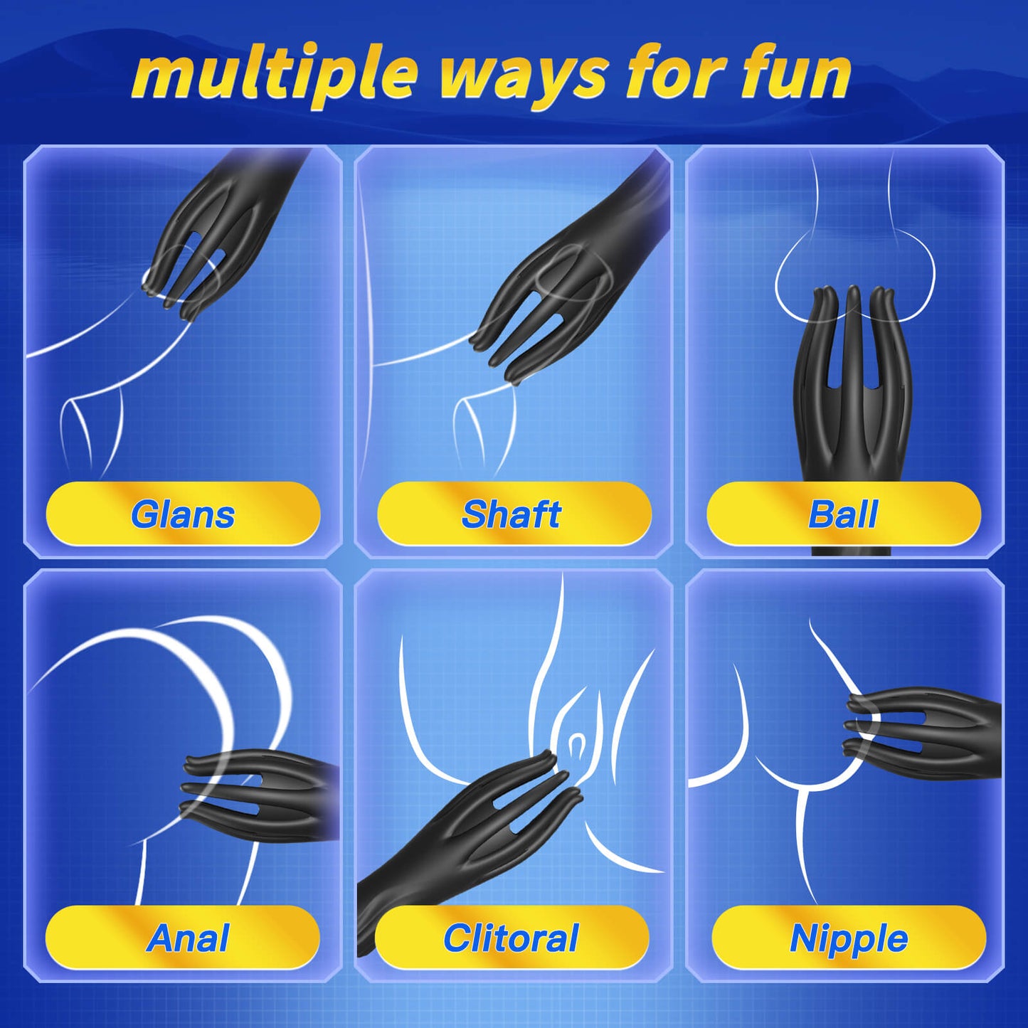 TALONS 2 in 1 Male Vibrating Penis Trainer Sex Toy