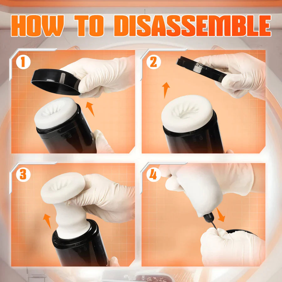 Automatic 3 in 1 thrusting and vibrating male masturbator