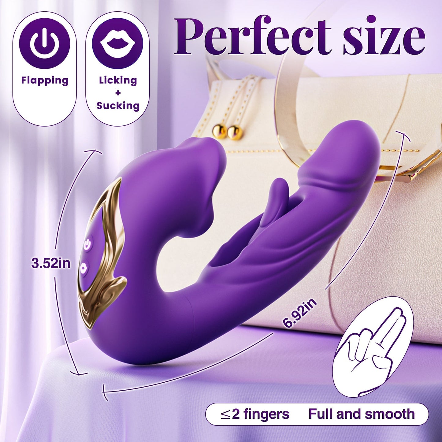 KOXTEN| 2024 New Upgraded Flapping and Licking Suction Sex Toy Vibrator