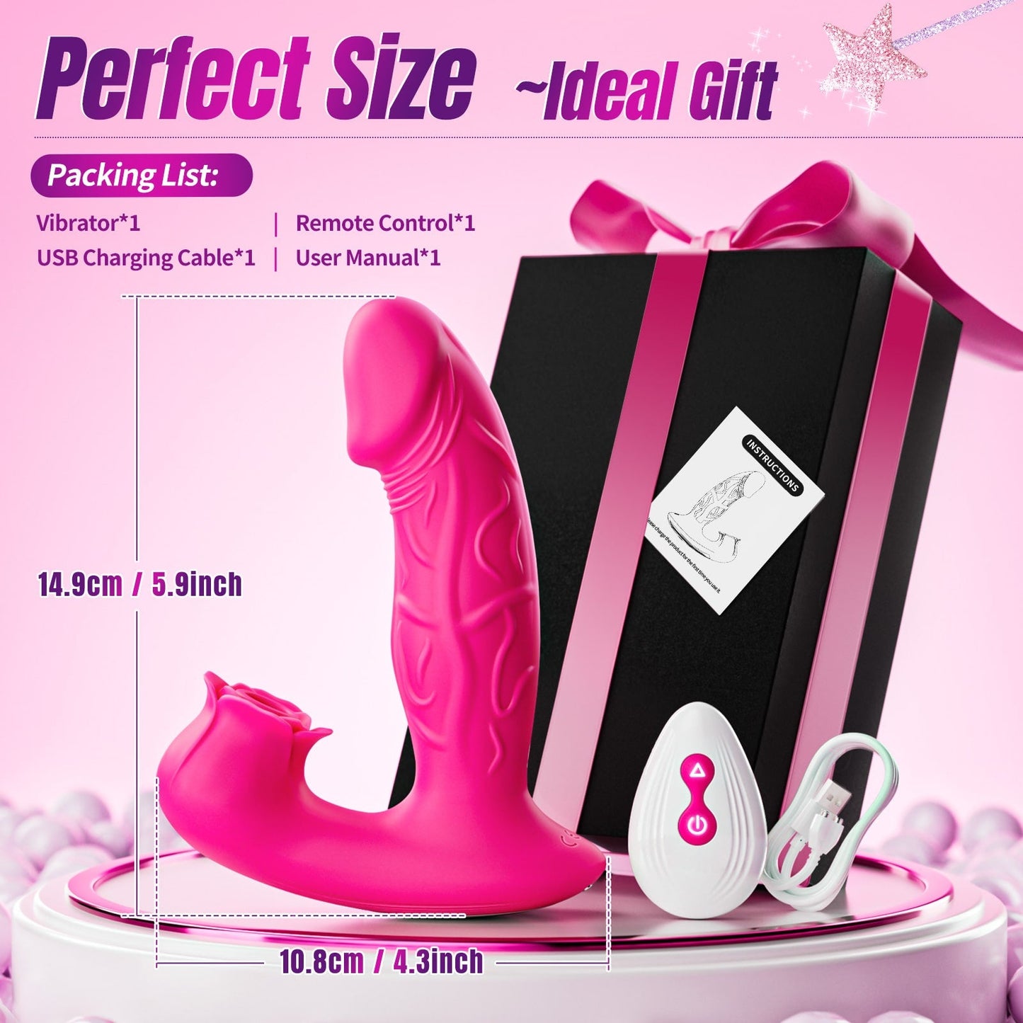 Wearable sucking and vibrating Clitoral G-spot Vibrator Toy