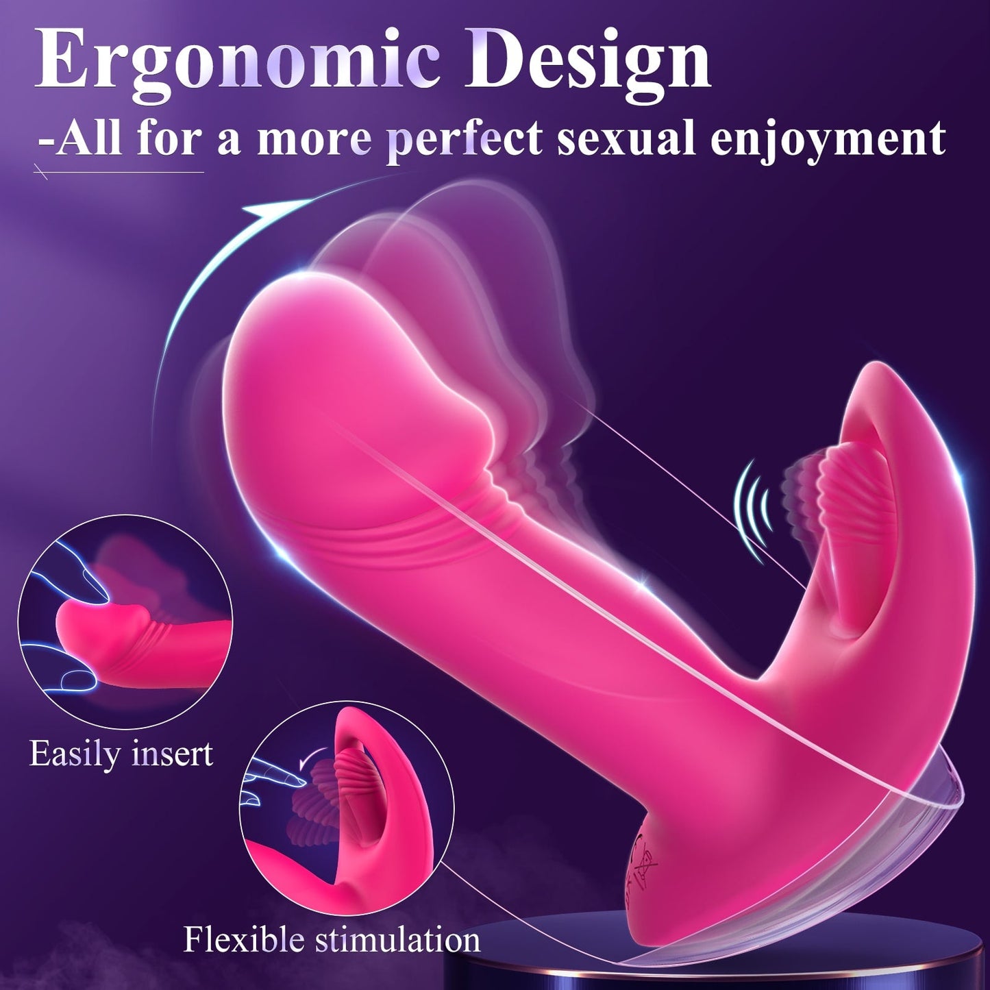 APP Control 3 in 1 Strong Stimulation Vibrator