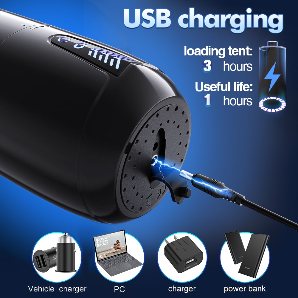 Automatic Powerful Suction and Rotation Fully Waterproof Masturbation Cup