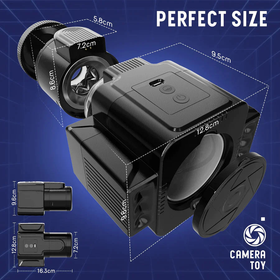 3 in 1 Camera Open-Ended Design Male Sex Masturbator Cup
