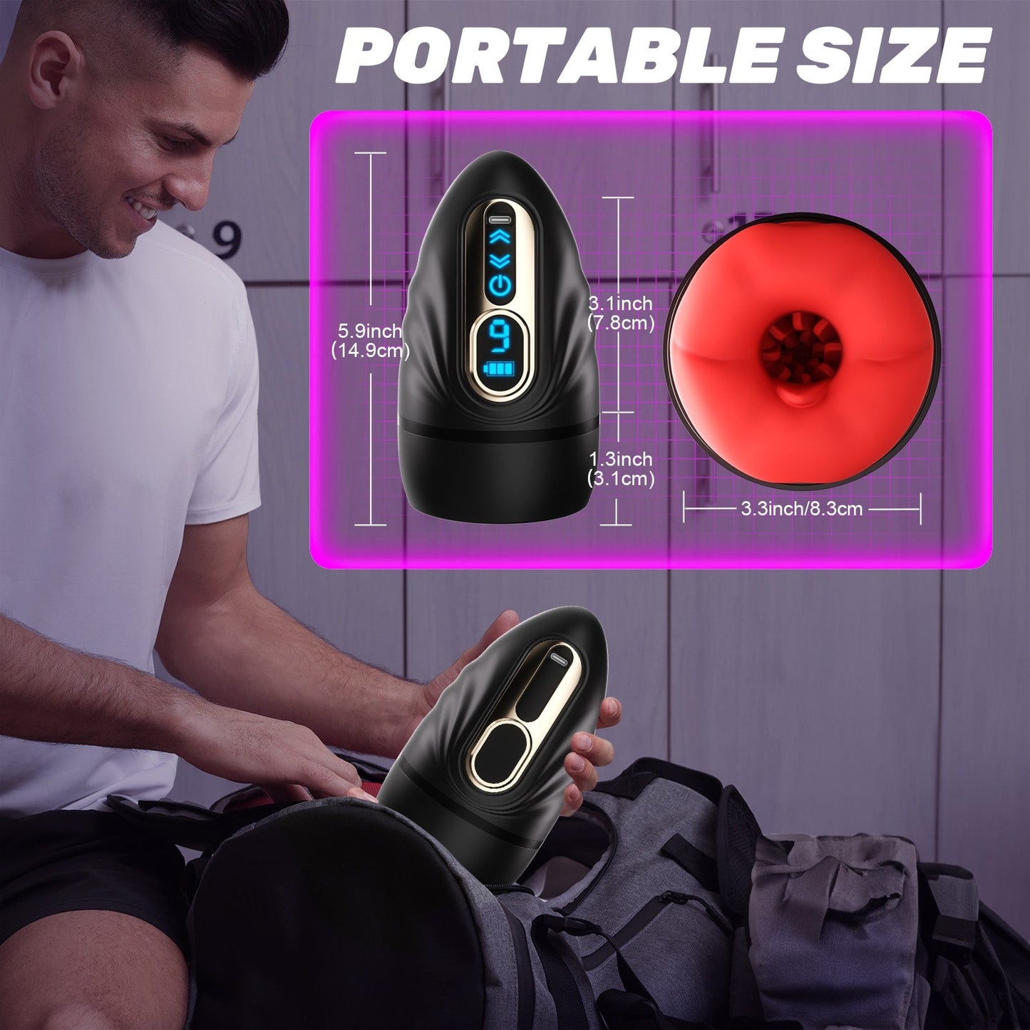 2 in 1 Mouth Vibrator and Male Penis Trainer with App Control