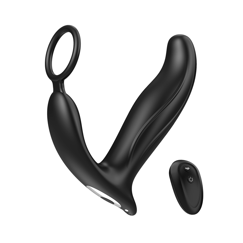 SBD 5 in 1 Thrusting & Vibrating Anal Vibrator Butt Plug with Cock Ring