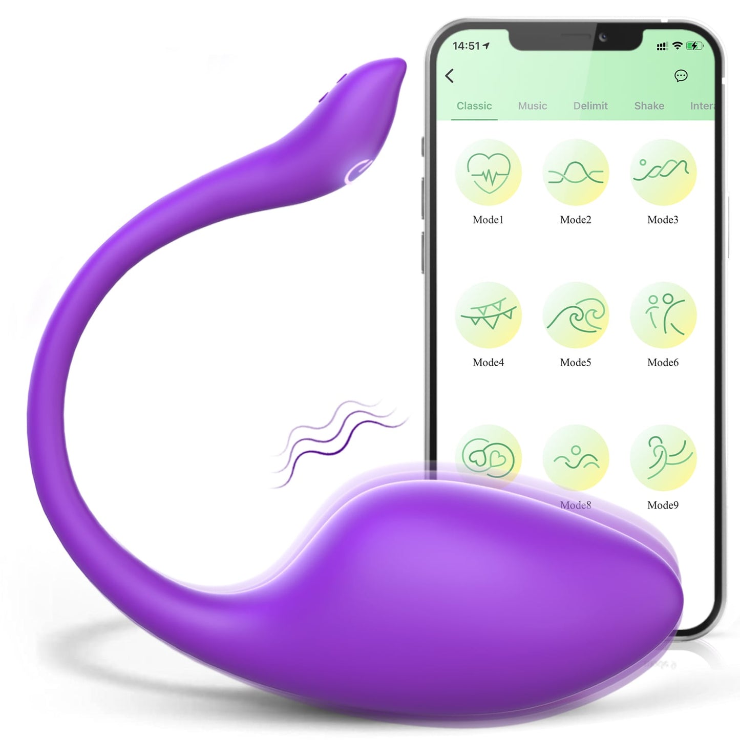 Sohimi Smart Kegel Ball Exercise Vibrator Egg With App Control LILAC