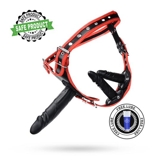 3 Removeable Silicone Double Sided Strapon Dildo with Harness Belt SM