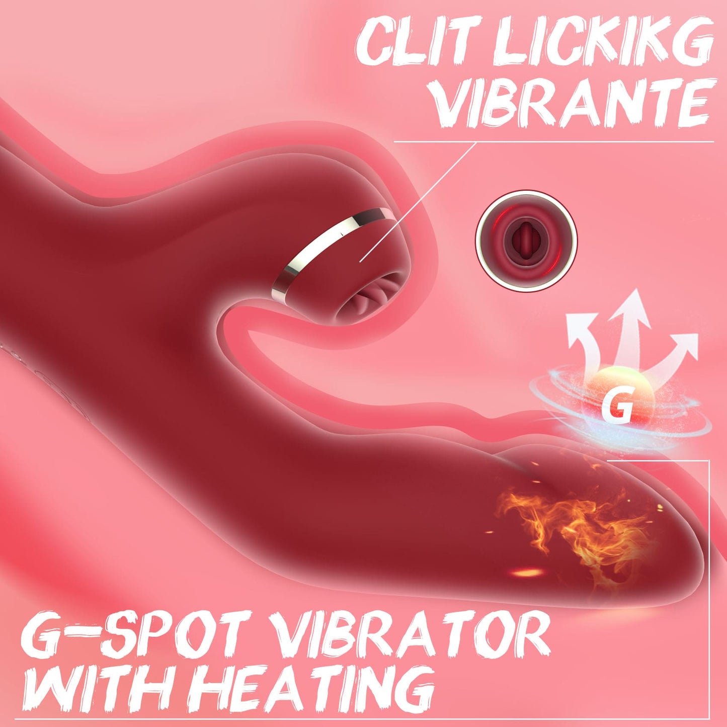 GANJ | 3 in 1 Stimulation Rabbit Vibrator with Heating