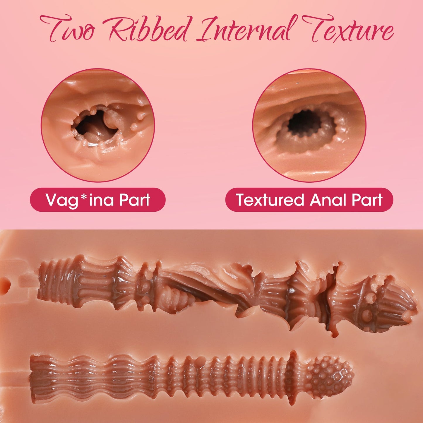 Vibration 1.37Lb Two Tunnels Blowjob Pocket Pussy