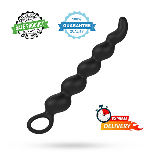 Long Unique Flexible Gay 9'' Anal Beads Butt Plug