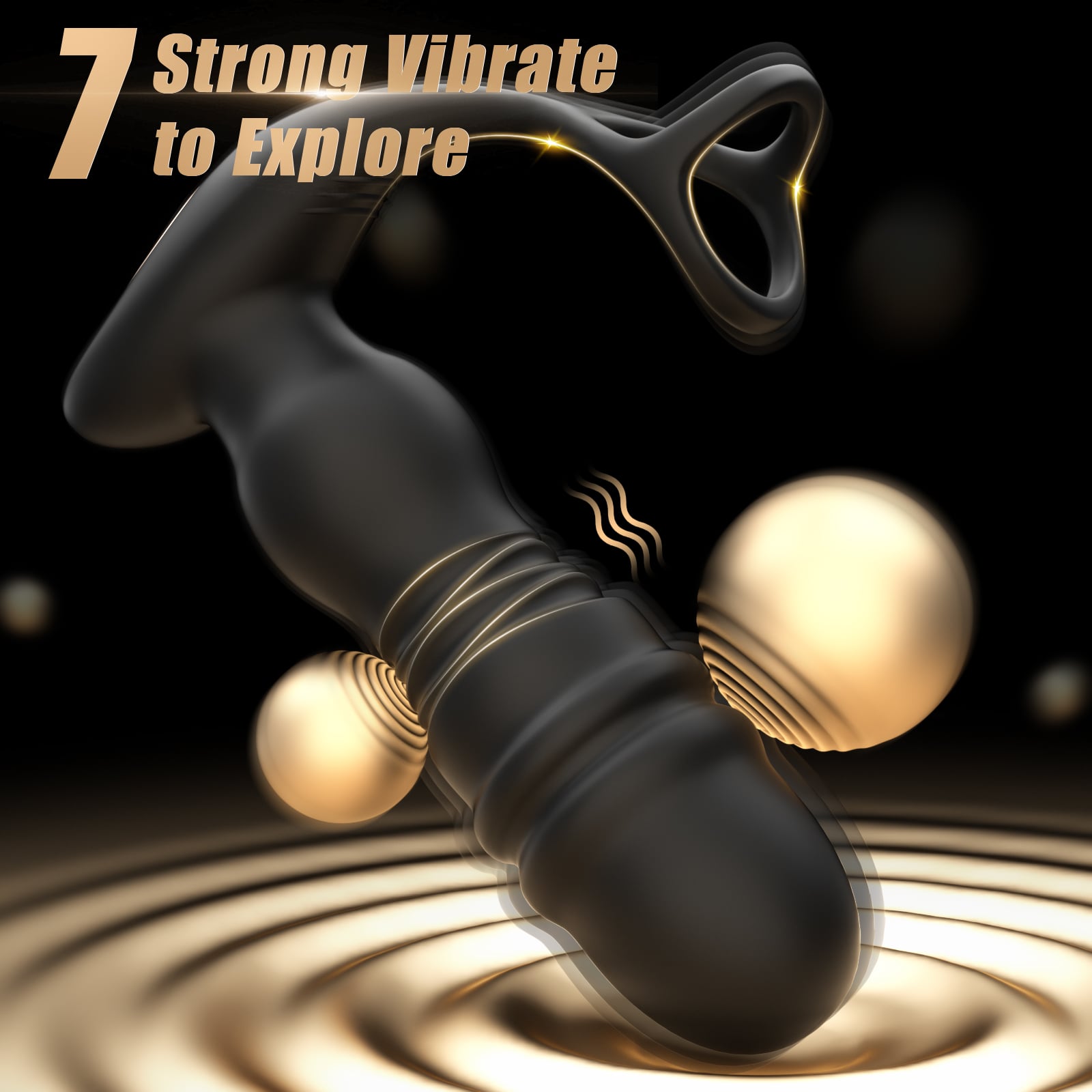 3 in 1 Prostate Stimulation with Ring Vibrator Sex Toys