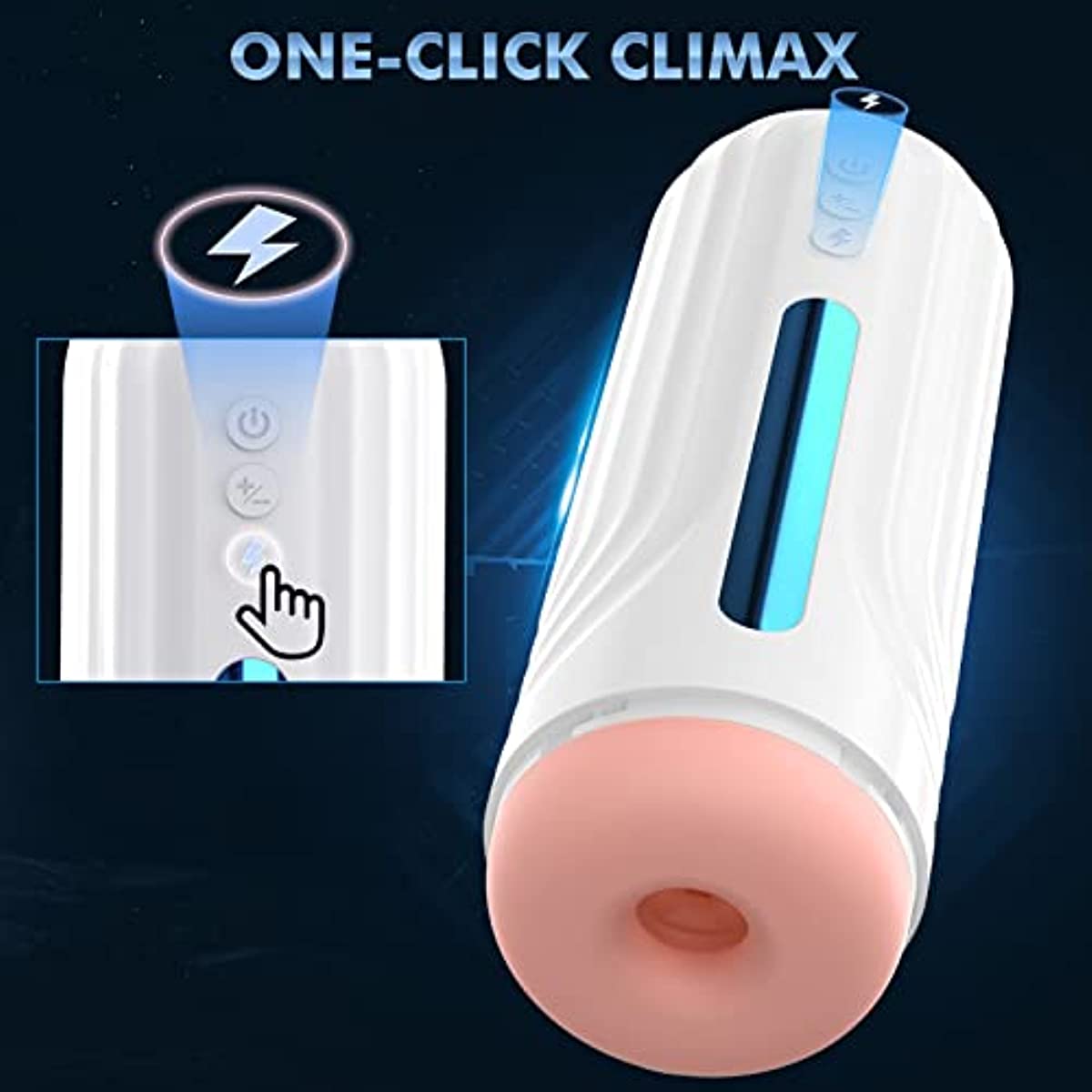 Thrusting & Vibrating Masturbation Cup