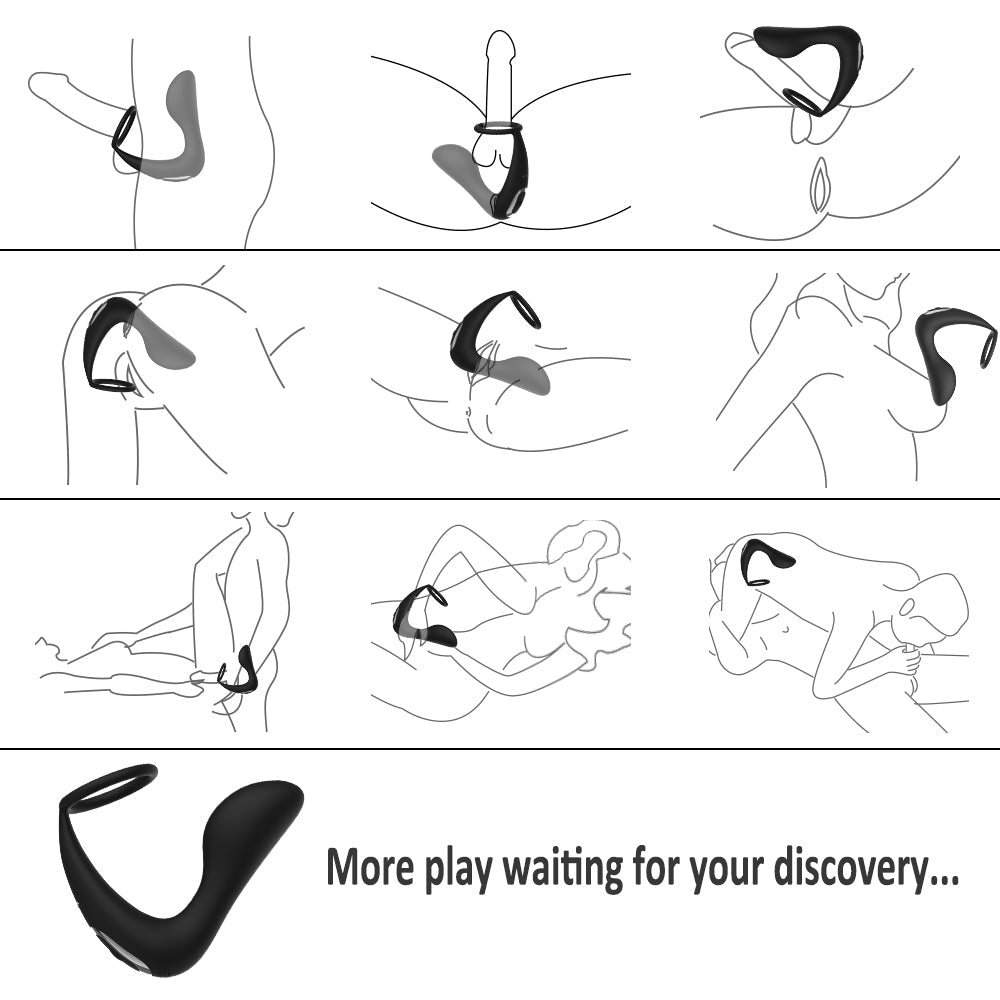 2 In1 Vibrator Anal Plug 10 Vibration Modes