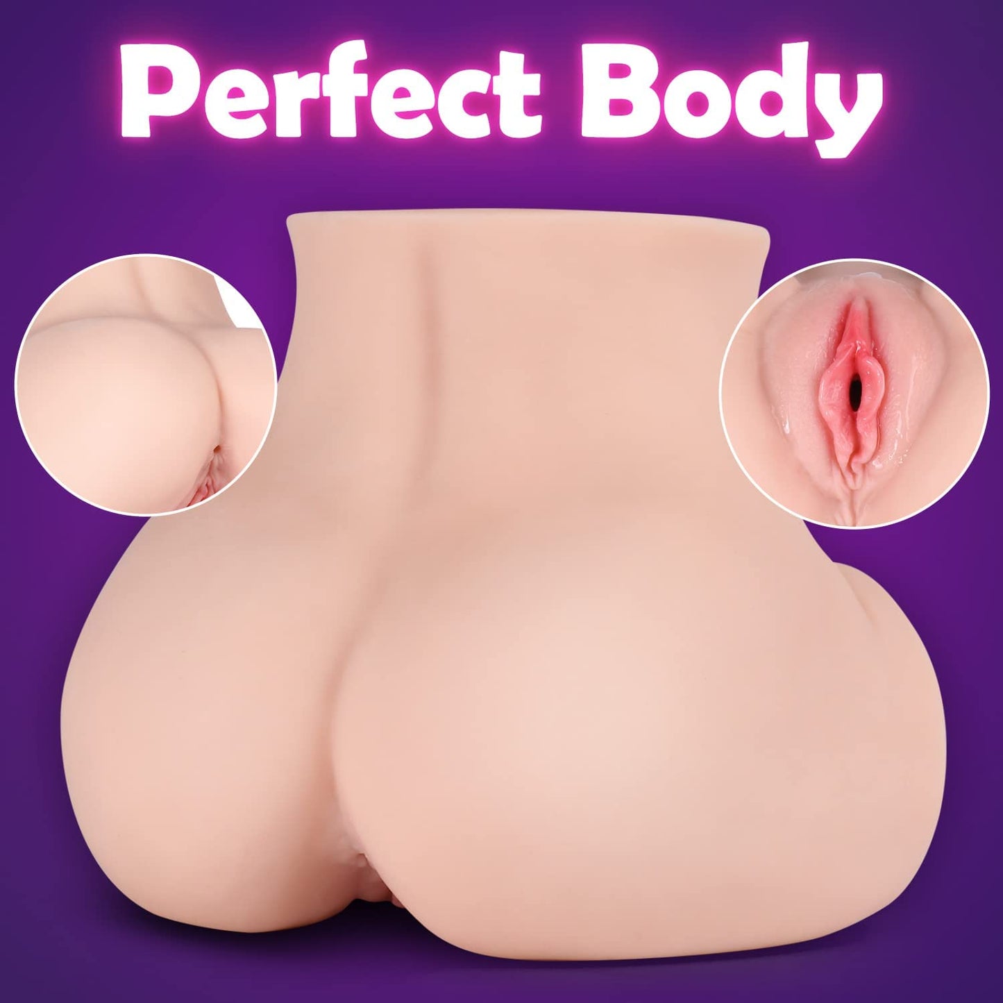 6.2LB Vibrating Sex Dolls Male Masturbators with 10 Vibration Modes