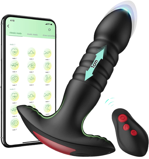 Anal Plug Prostate Vibrator with App Control