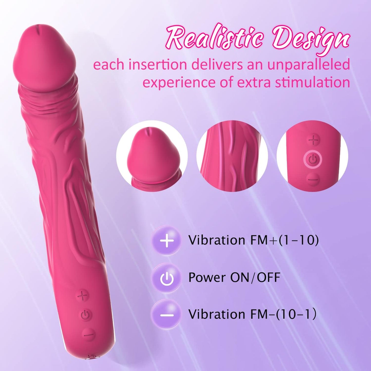 10 Powerful Vibration Mode Clitoris Anal Stimulator