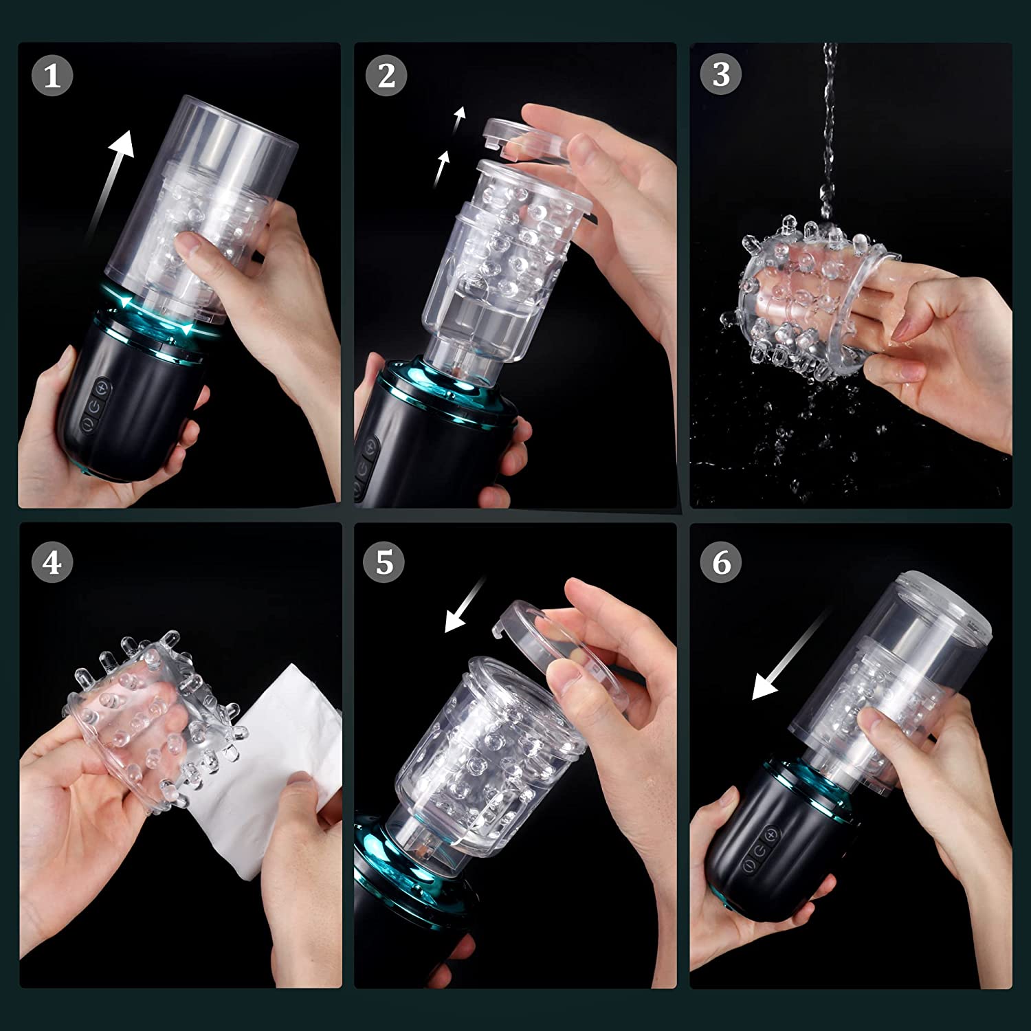 50dB Thrusting & Rotating Male Masturbator