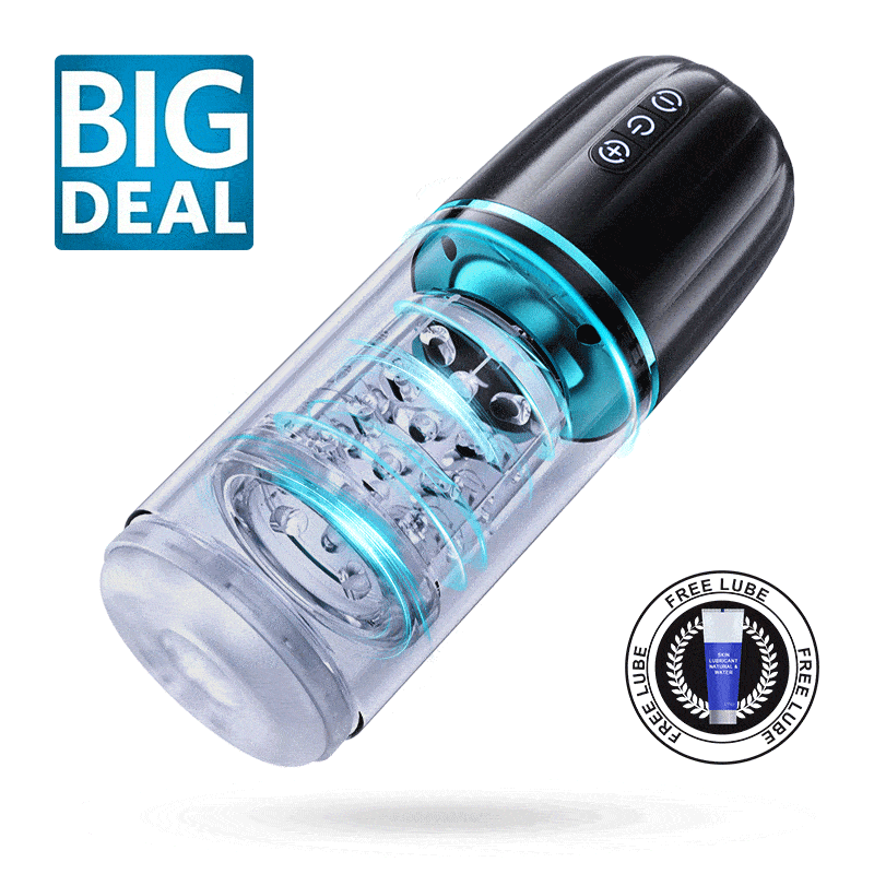 50dB Thrusting & Rotating Male Masturbator