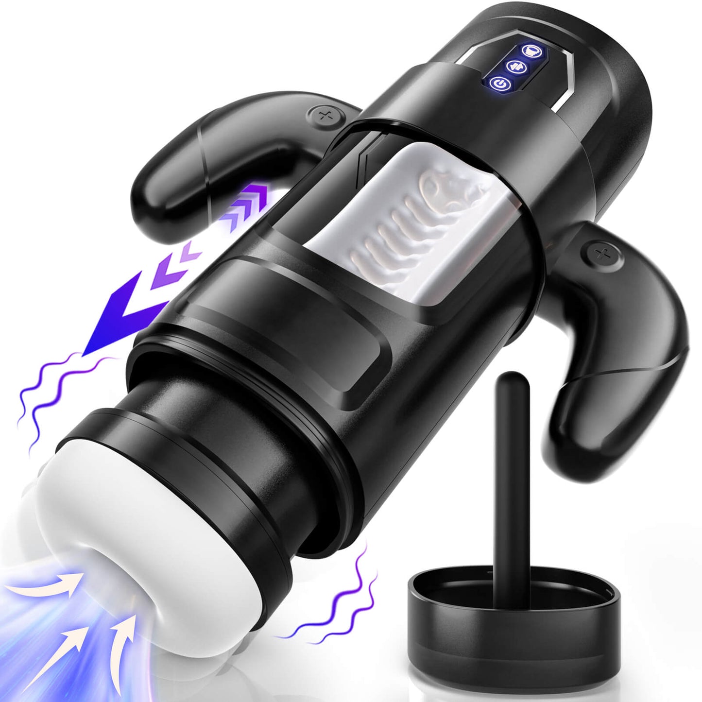 New 3 in 1 Thrusting and Suction Vibration Male Masturbation Cup Toy