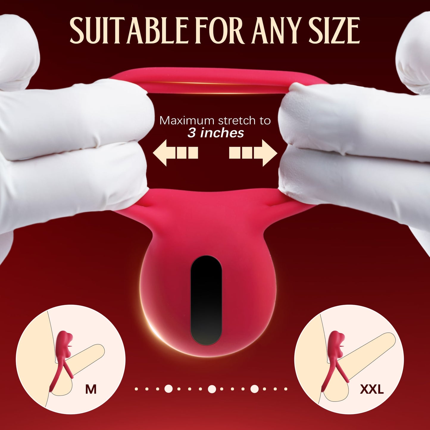 2 in 1 Tongue Clicking Stimulation Vibrating Egg and Double Cock Ring