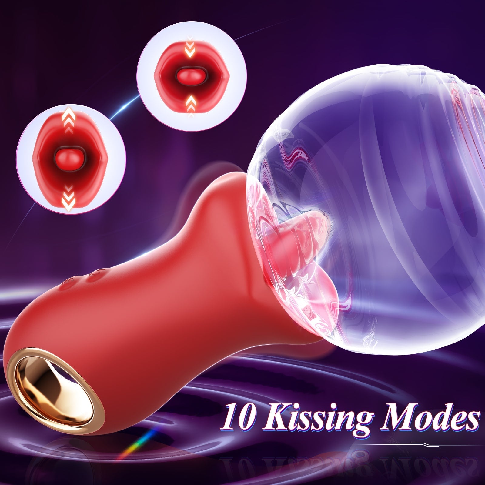 ABBY 3 in 1 Kissing and Licking Female Vibrator 