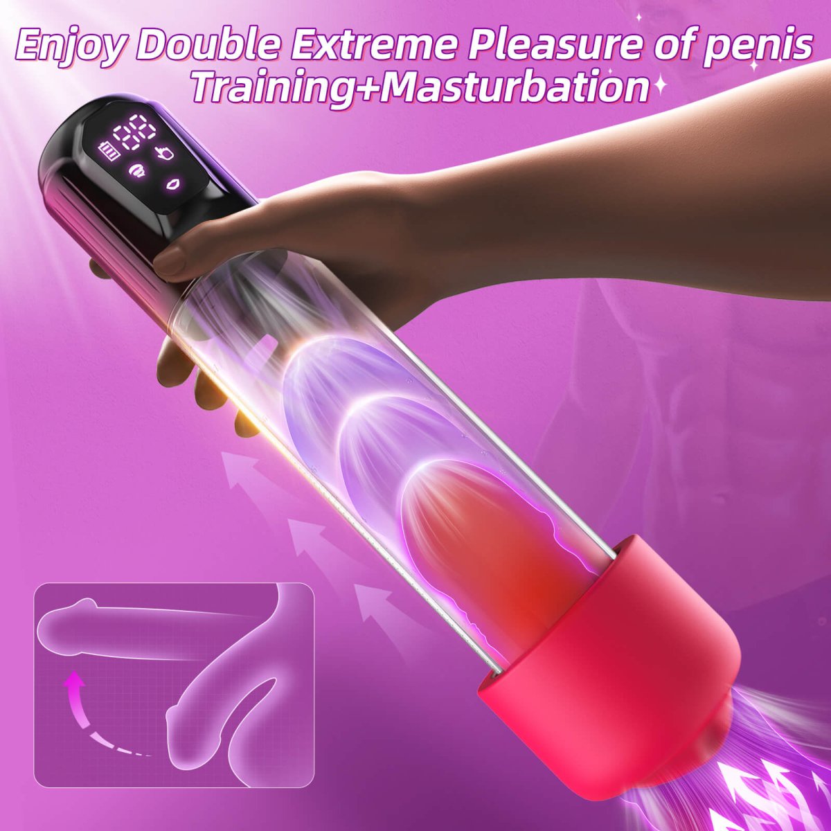 Lagoon 2| Powerful 360° Wrap Suction Male Penis Pump - Sohimi