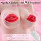 SSCHU - ROSE| Nipple Clamps Lips Kiss Vibrator Sex Toy - Sohimi