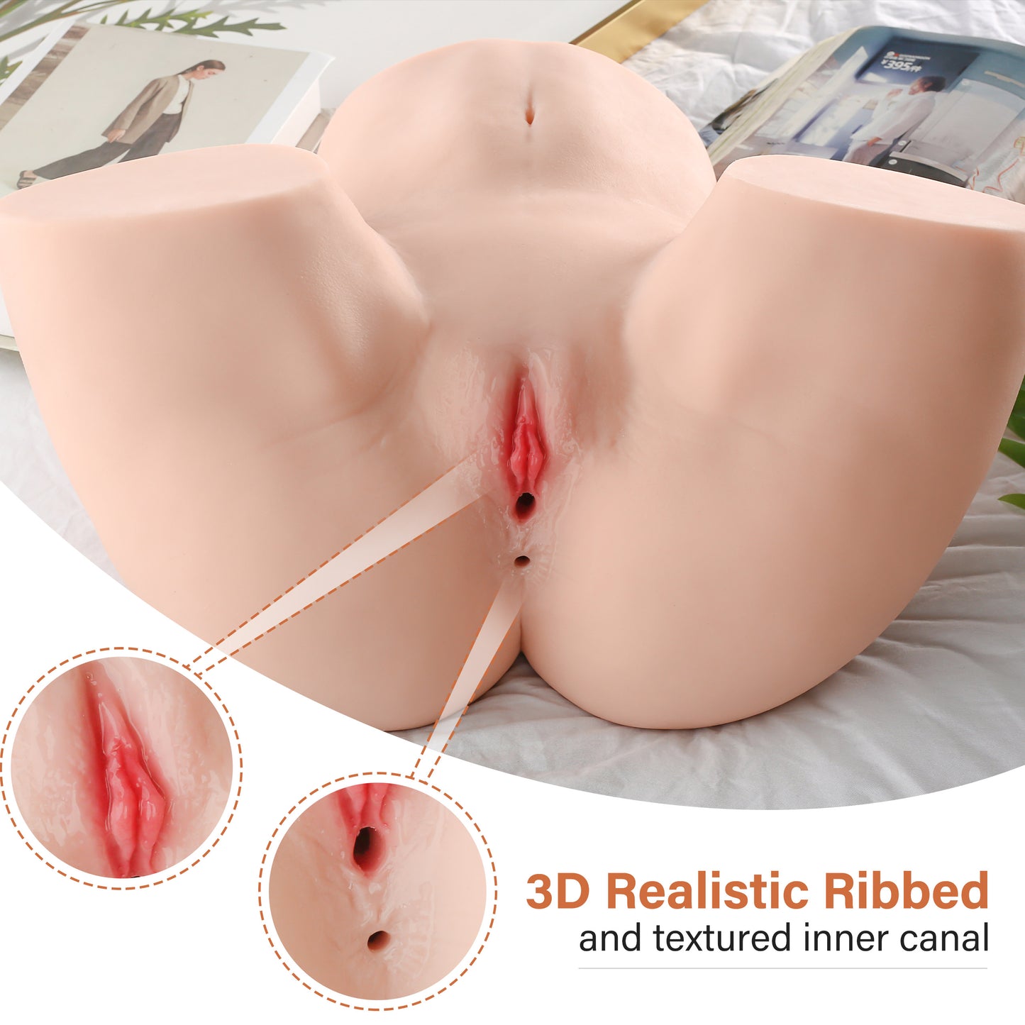 Kimberley: 24.25lbs Realistic Vagina and Ass Sex Doll