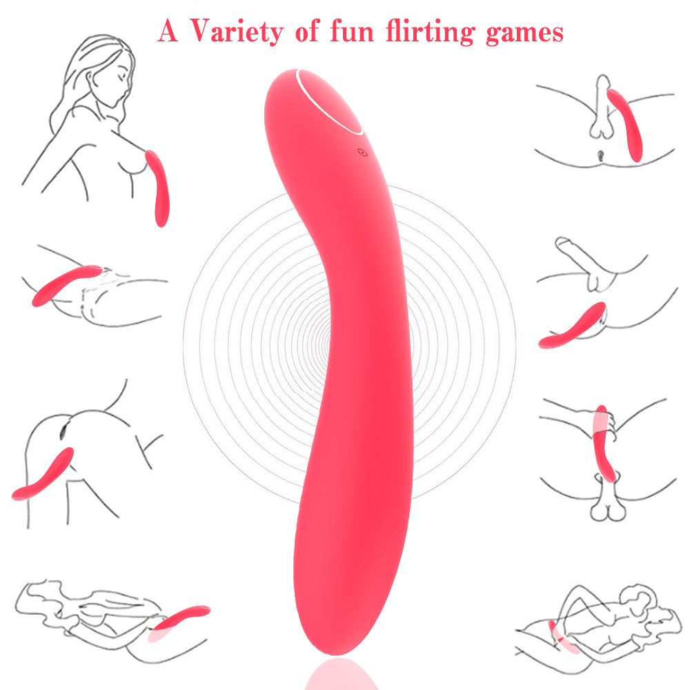 Slim Clit Vibrator Thrusting Massage with Heating Function