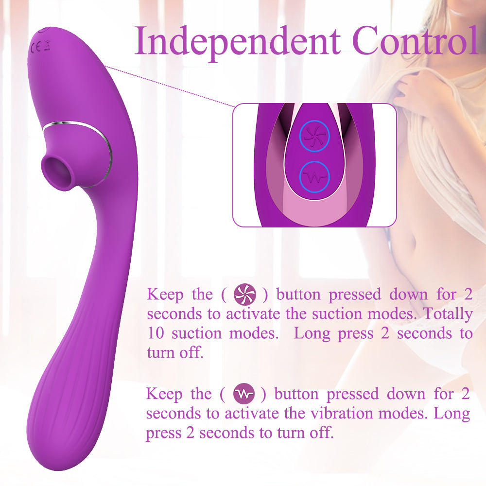 G Spot Suction Vibrator with Clit Pulsating