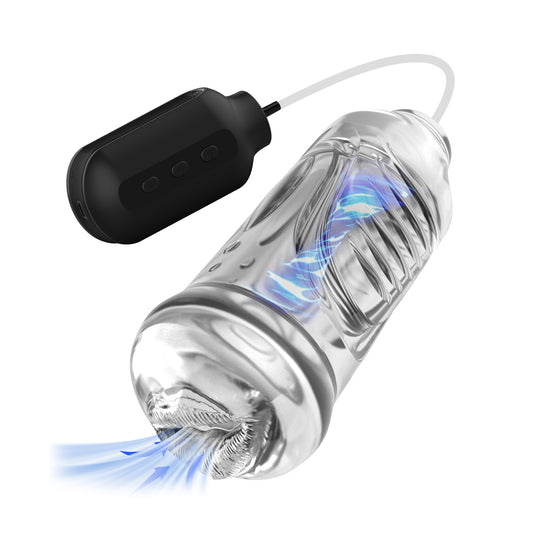 Automatic 2-in-1 Oral Masturbator with Strong Sucking and Vibrating