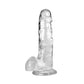 8 Inch Realistic Dildo in Crystal Clear