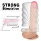 2 Tunnel Holes Silicone VIbration Penis Trainer