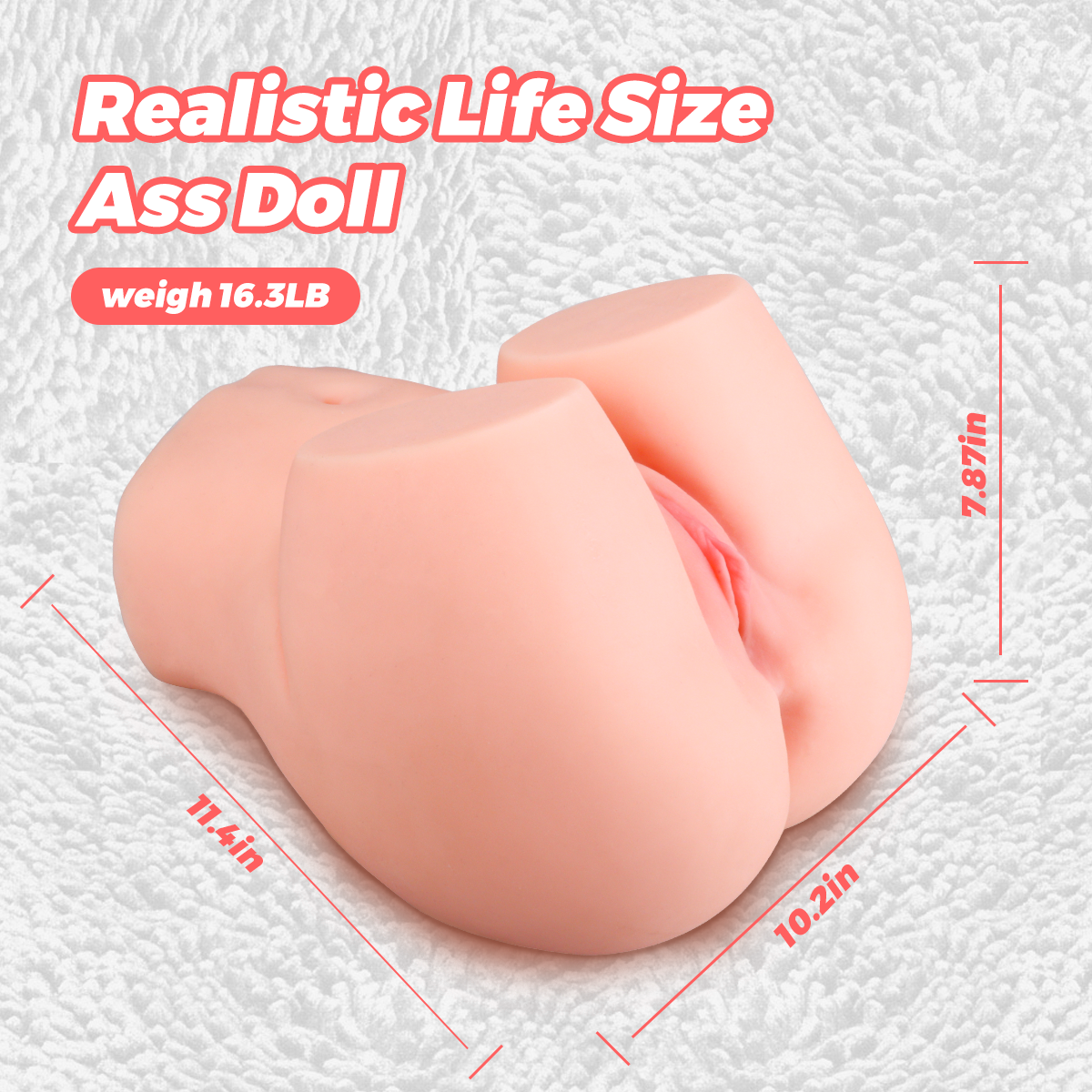 16.5lbs Realistic Life Size Ass Sex Toy